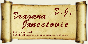 Dragana Jančetović vizit kartica